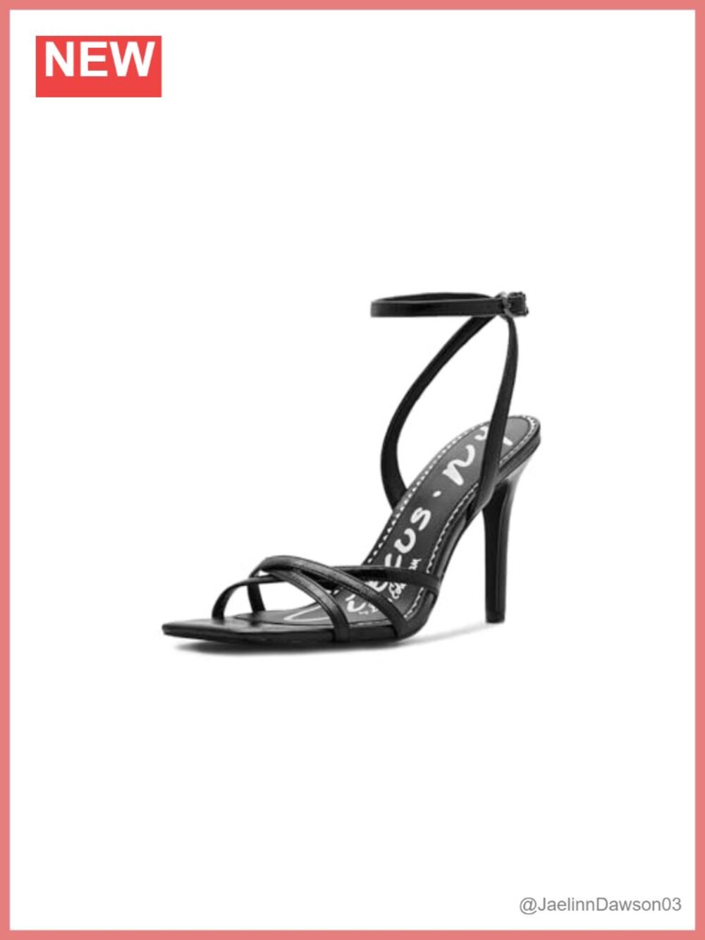 Leather Stiletto Heel Dress Sandals X-Strap Open Toe
